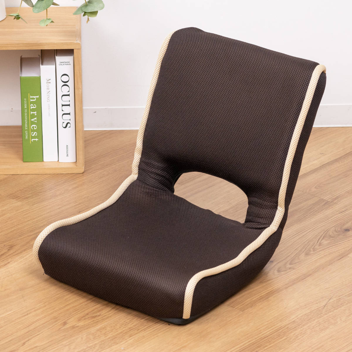 不二貿易（Fuji Boeki） 座椅子 1人掛け 折りたたみ 幅40cm コンパクト