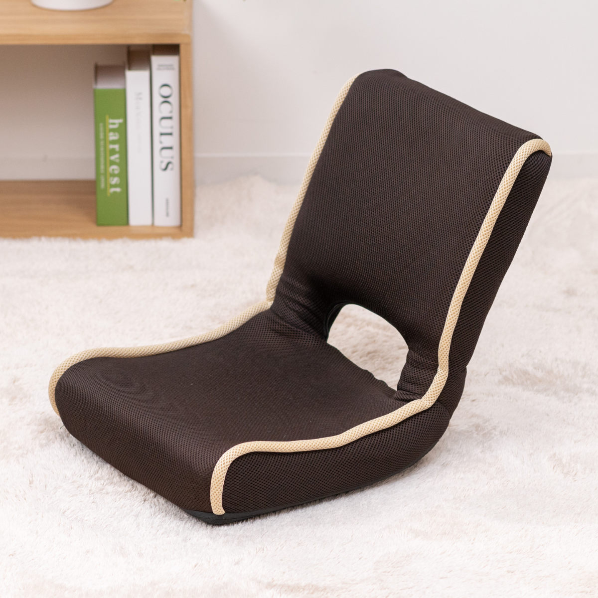 不二貿易（Fuji Boeki） 座椅子 1人掛け 折りたたみ 幅40cm コンパクト