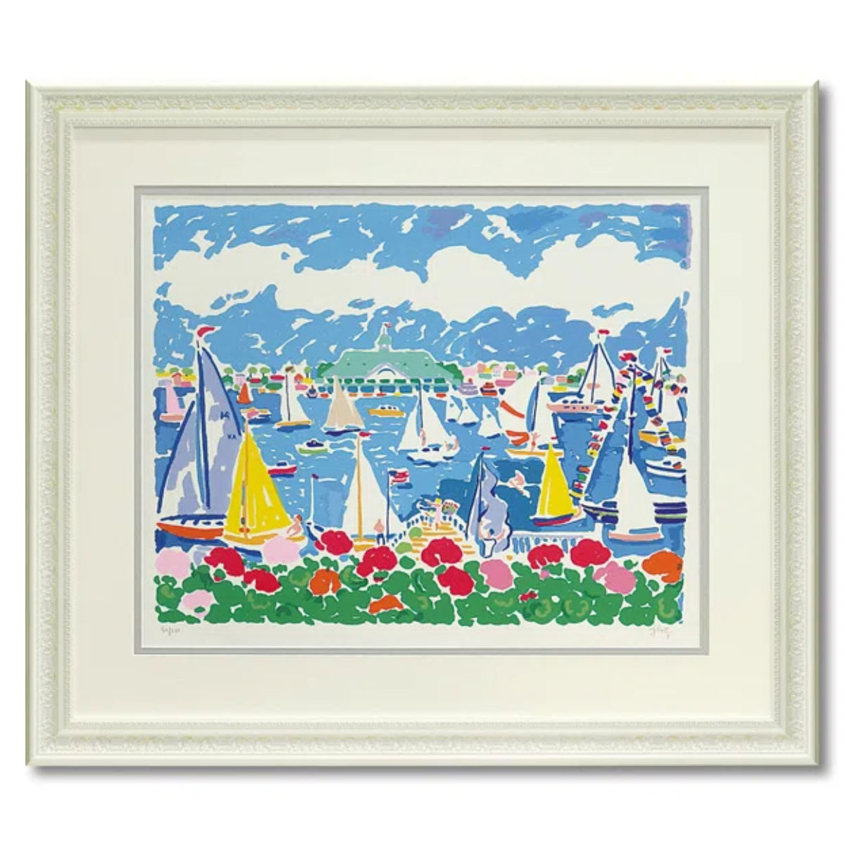 アートパネル ジョン ボッチ 74.5×64.5cm （ 絵画 絵 アート インテリア 額入り 壁掛け おしゃれ 花 ）の画像