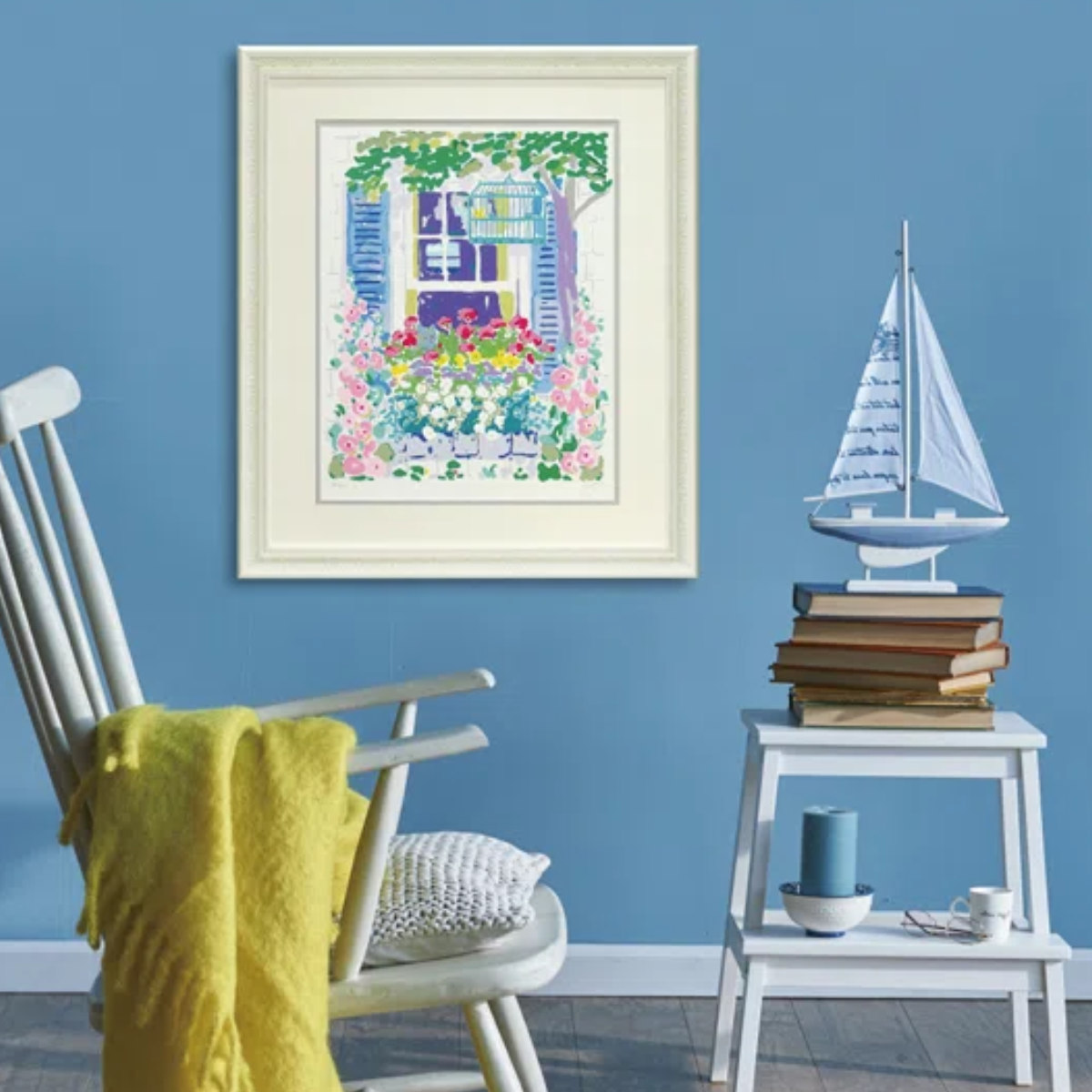 アートパネル ジョン ボッチ 74.5×64.5cm （ 絵画 絵 アート インテリア 額入り 壁掛け おしゃれ 花 ）の画像