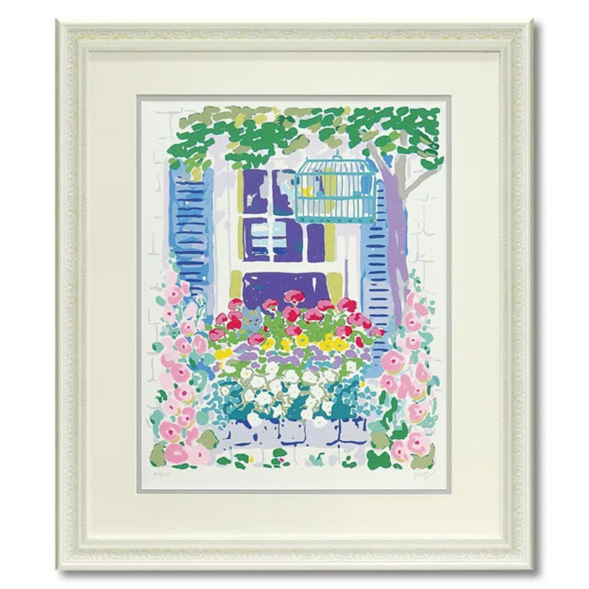 アートパネル ジョン ボッチ 74.5×64.5cm （ 絵画 絵 アート インテリア 額入り 壁掛け おしゃれ 花 ）の画像