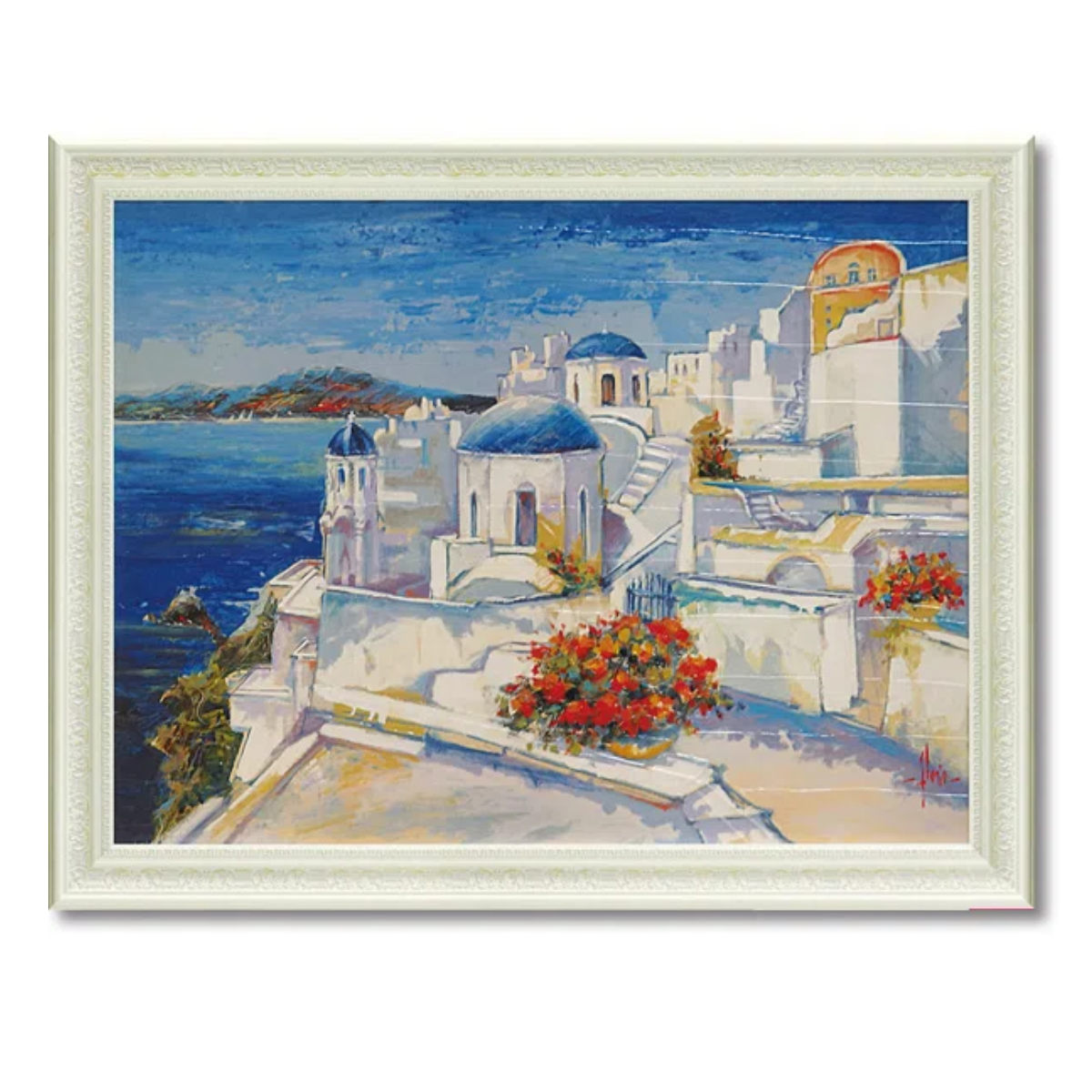 アートパネル ルイージ フローリオ 67.5×53cm （ 絵画 絵 アート インテリア 額入り 壁掛け おしゃれ ゲル加工 風景画 ）_4