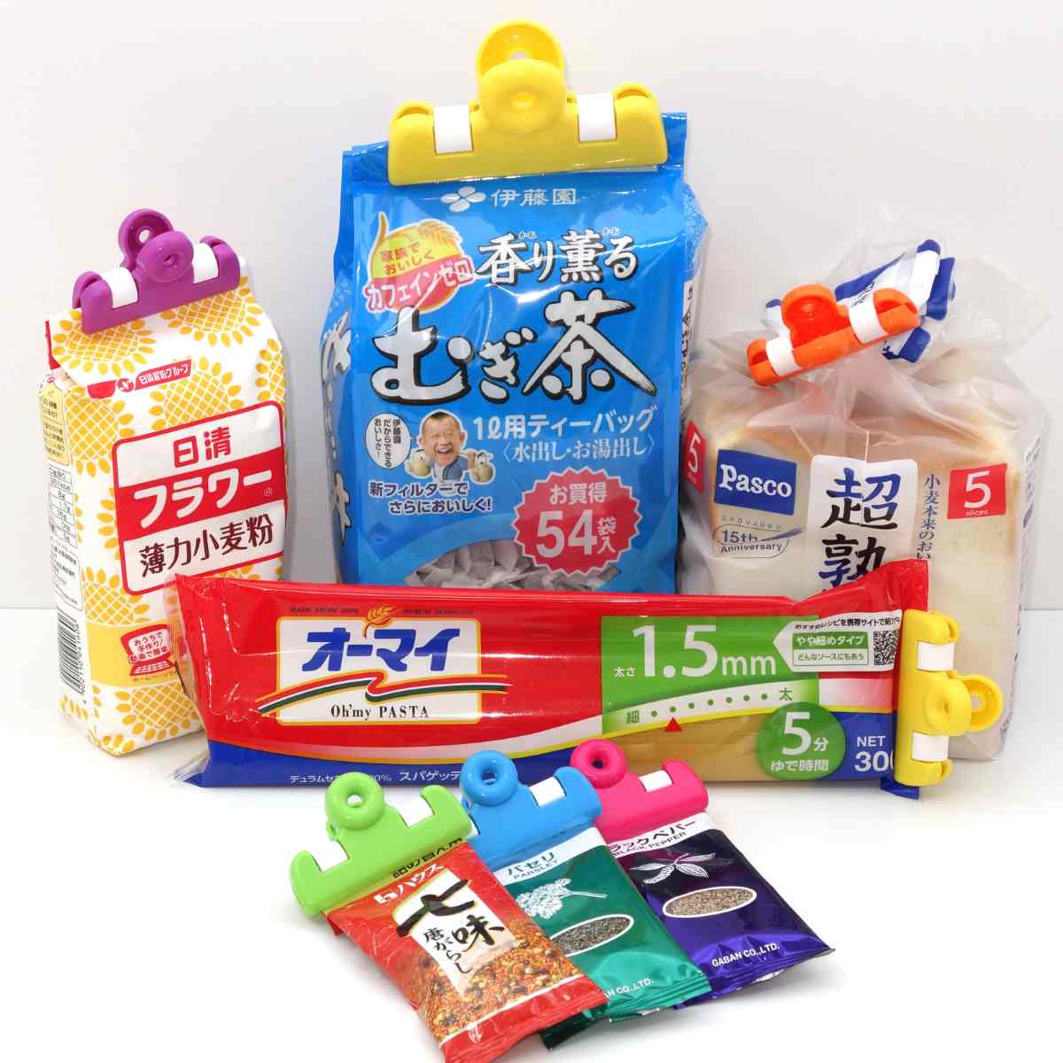 清水産業 キッチンクリップ レインボークリップ ミニ 6色入 （ 食品