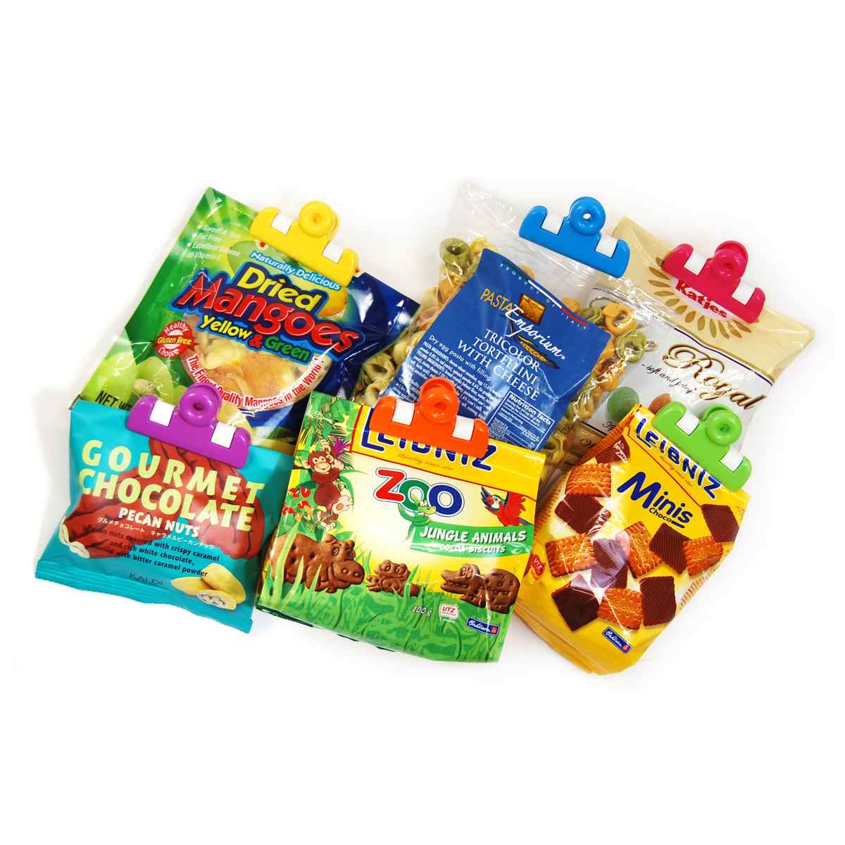 清水産業 キッチンクリップ レインボークリップ ミニ 6色入 （ 食品