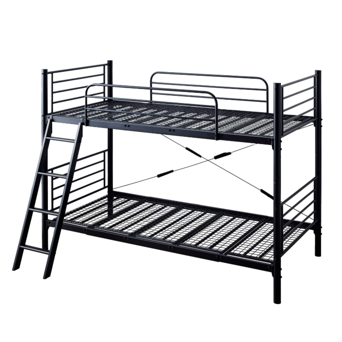 岩附 2段ベッド 耐荷重300kg 分離 横連結 シングル＆キング対応