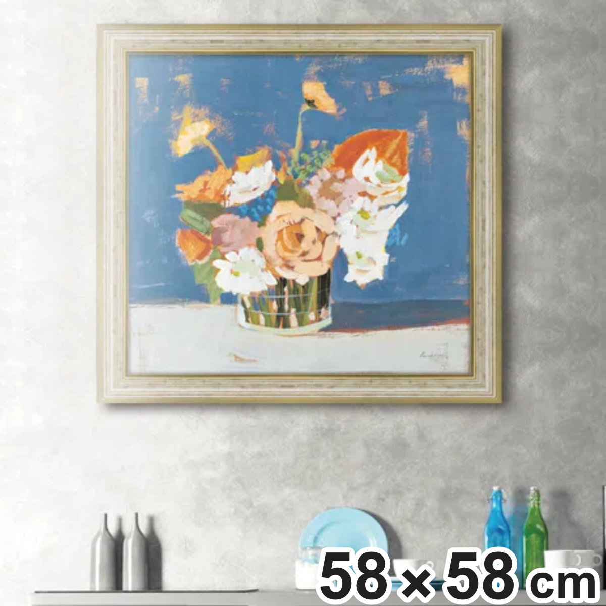 �A�[�g�p�l�� �p���� �}���K�[ �w�s�[�` �A���h �z���C�g �u�[�P�x 58×58cm �i �G�� �G �A�[�g �C���e���A �z���� �Ǌ|�� ������� �Q�����H �� �����` �j