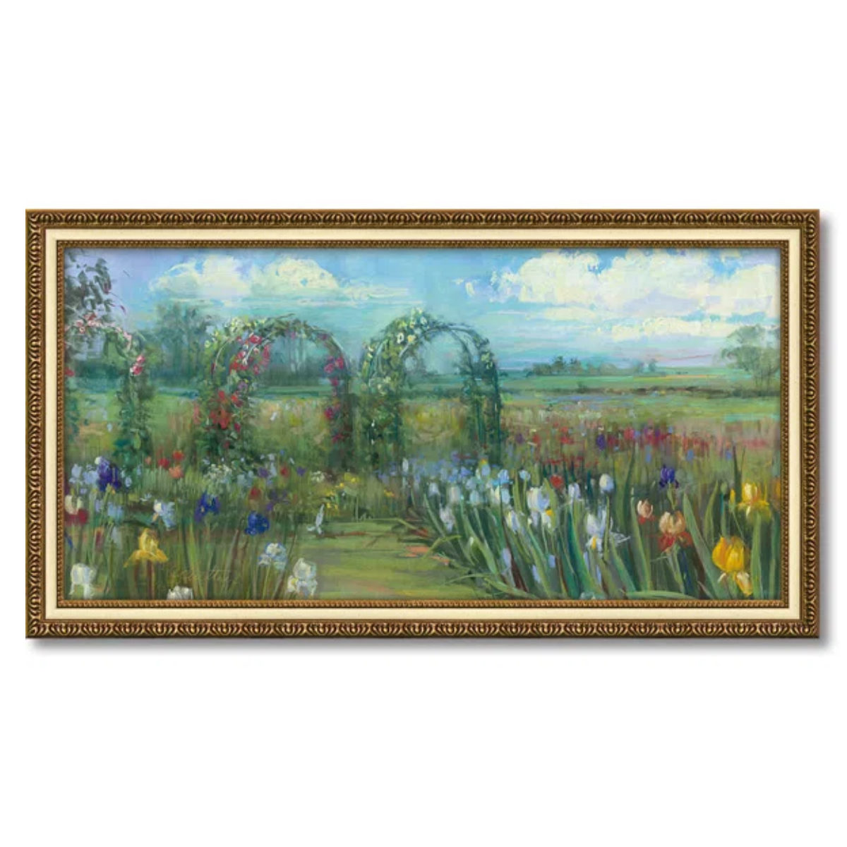 アートパネル キャロル ローワン 98×53cm （ 絵画 絵 アート インテリア 額入り 壁掛け おしゃれ ゲル加工 花 チューリップ ）の画像