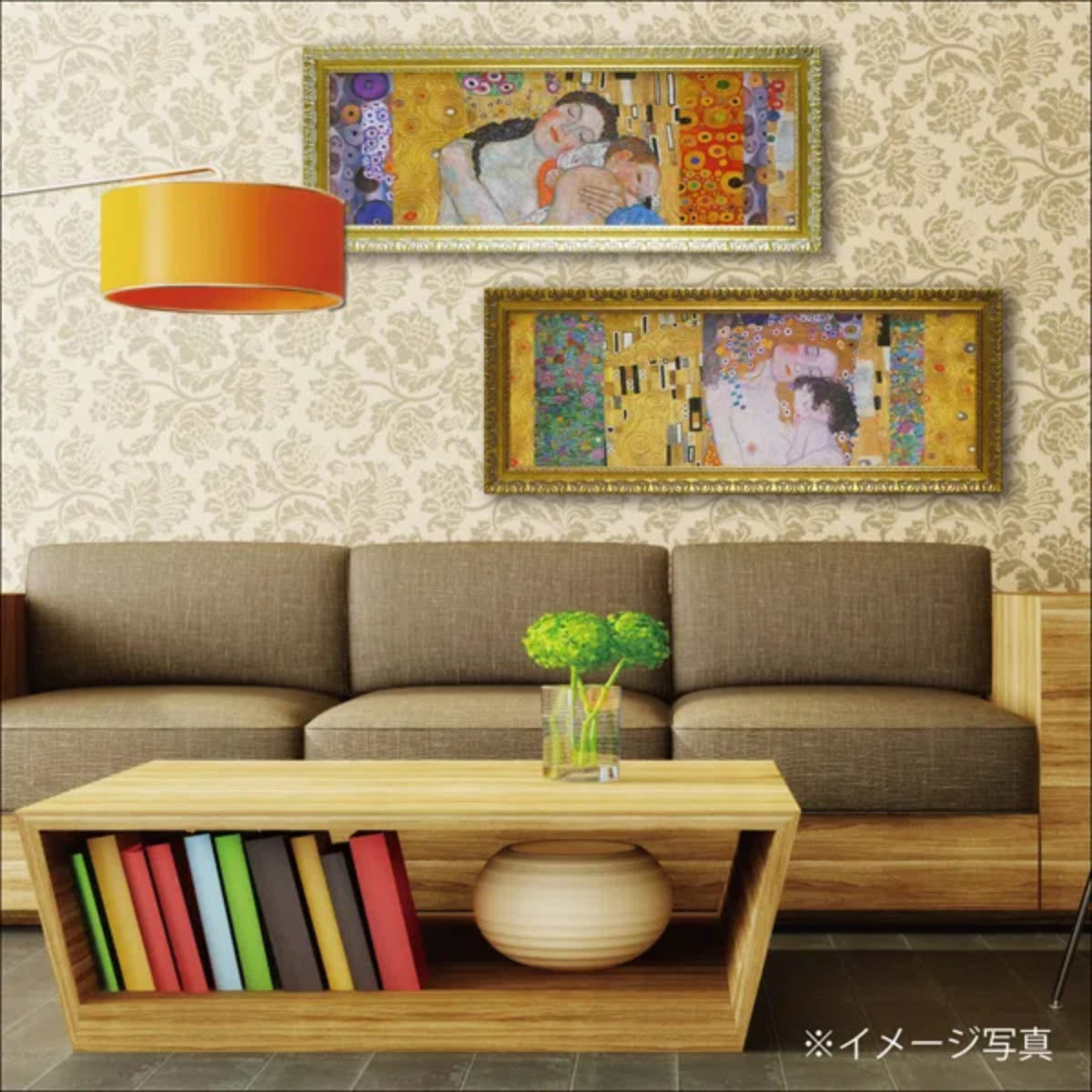 アートパネル クリムト デコパネル コレクション 100×38.5cm （ 絵画 絵 アート インテリア 額入り 壁掛け おしゃれ ゲル加工 名画 ）の画像
