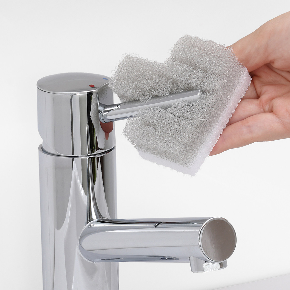 スポンジ 洗面台 楽フィット 洗面洗い用スポンジ 凸凹 各1個入り （ 掃除用スポンジ 洗面所 水回り シンク 台所 デコボコ ）