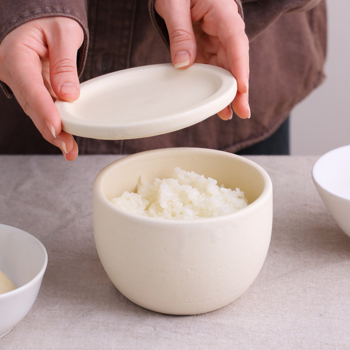 Hangout おひつ 1合 Hangout Rice container （ 陶器 日本製 電子