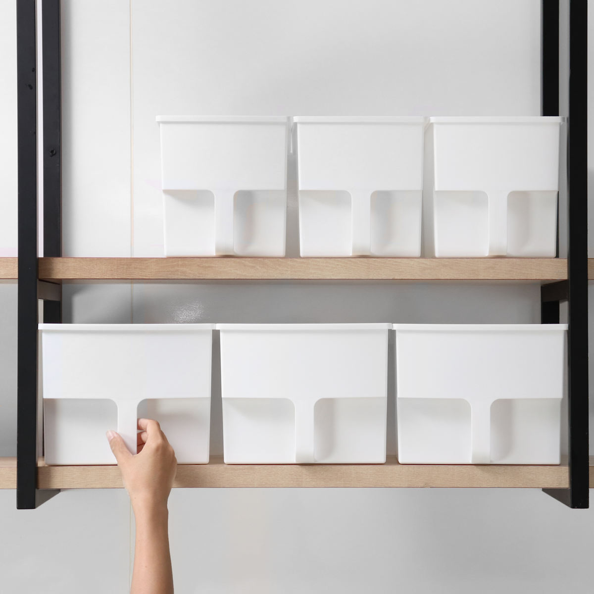 不動技研（FUDOGIKEN） キッチン収納ケース 吊り戸棚ボックス ワイド