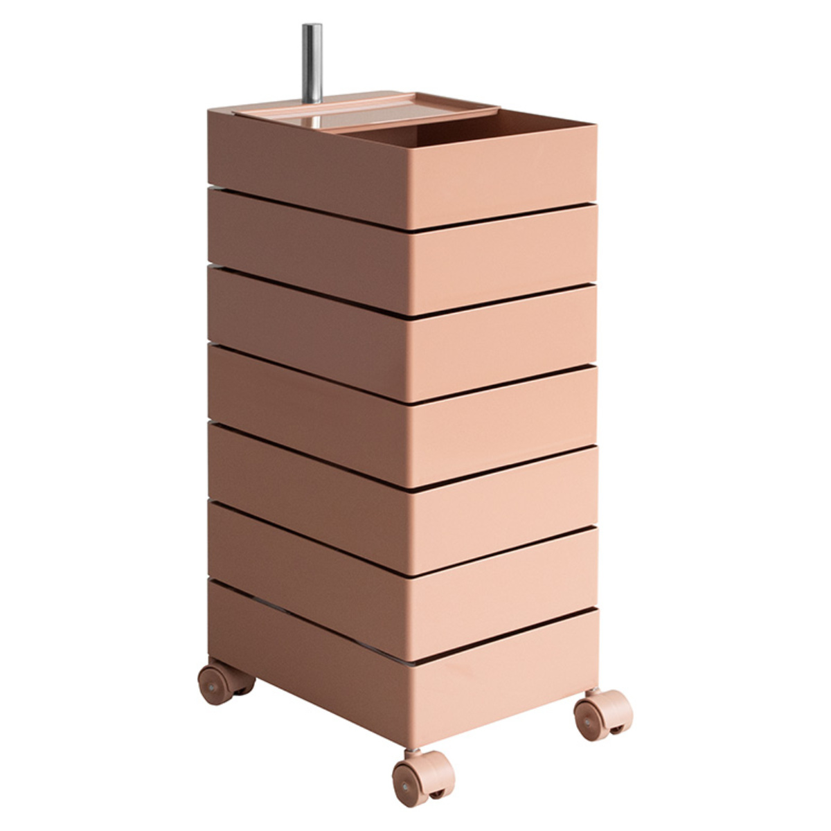 宮武製作所 マルチワゴン 幅32cm Pluna（プルーナ） 7段 回転式トレー