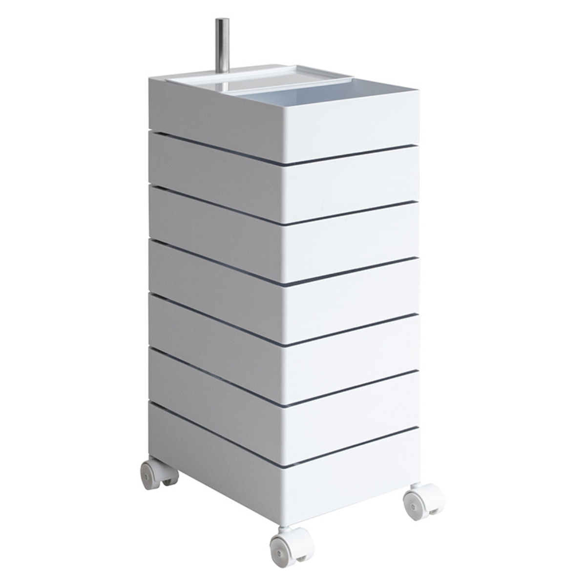 宮武製作所 マルチワゴン 幅32cm Pluna（プルーナ） 7段 回転式トレー