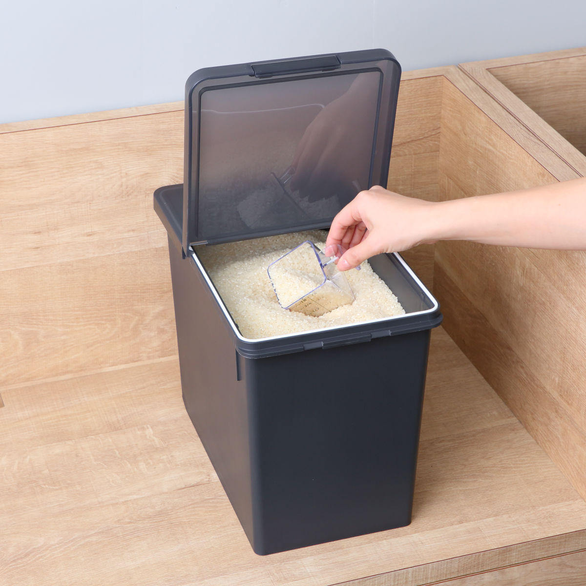 アスベル（ASVEL） 米びつ 12kg S密閉米びつ （ ライスストッカー 計量