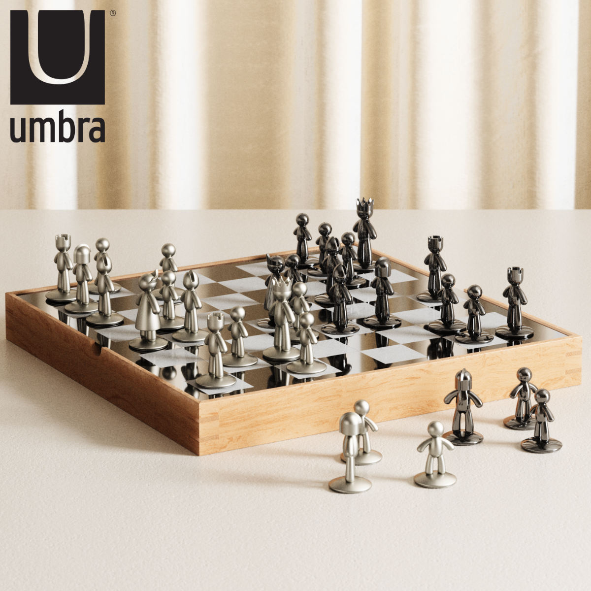 Umbra（アンブラ） オブジェ バディ チェスセット （ チェス