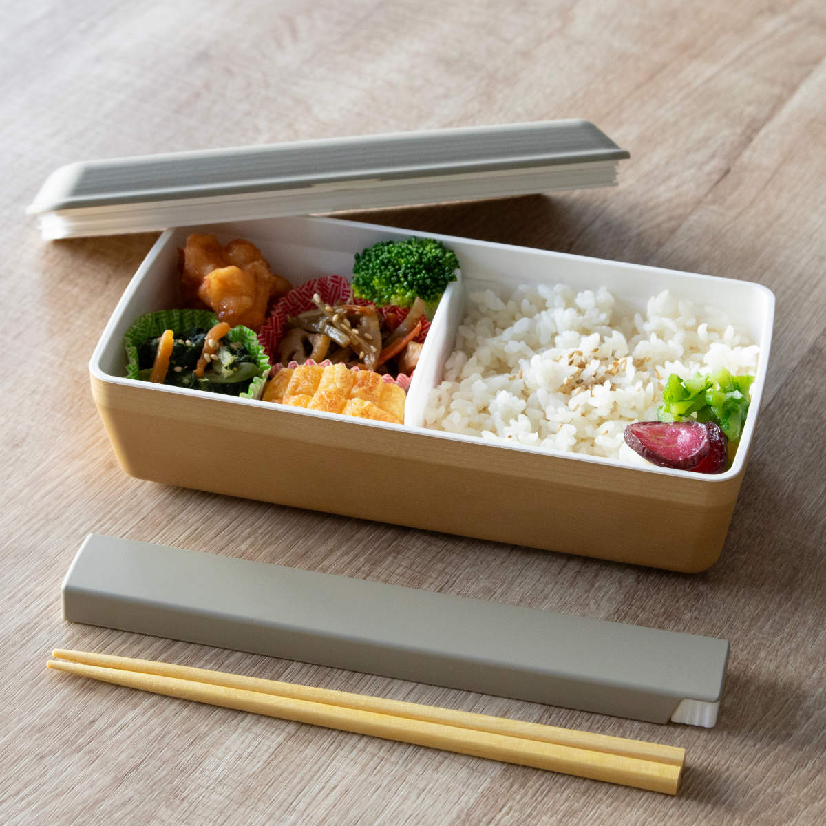 EARTH COLOR 弁当箱 700ml 1段 earth color 抗菌長角弁当 （ お弁当箱