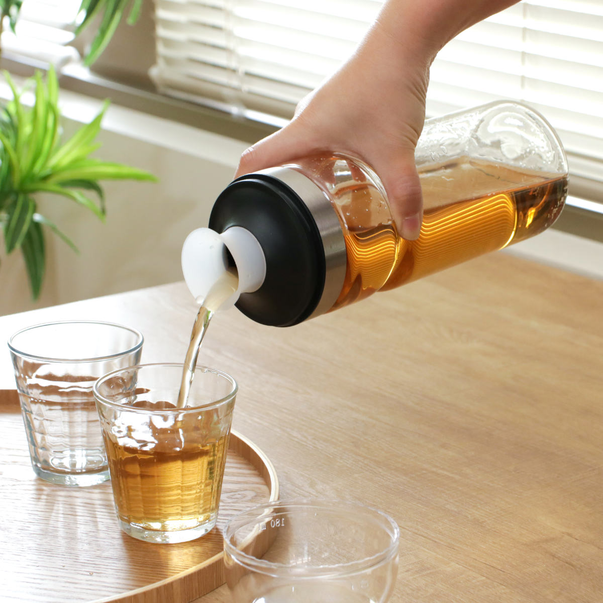 ティーボトル 1L Felio 耐熱ガラス （ 冷水筒 ピッチャー 水差し 麦茶