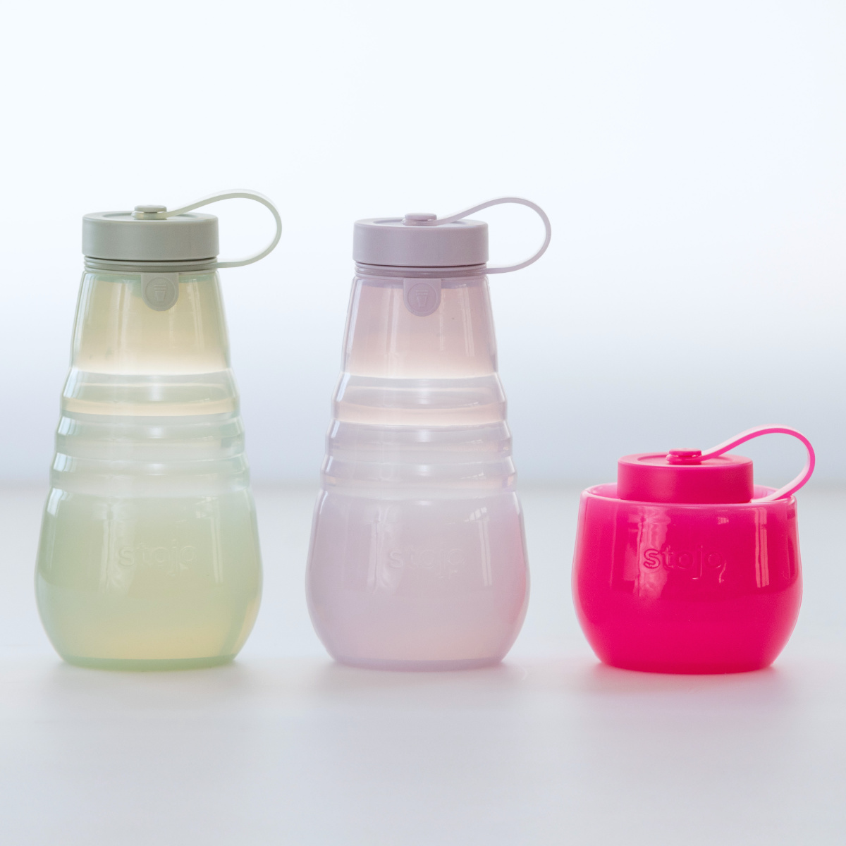 stojo（ストージョ） 水筒 stojo 590ml 折りたたみ 半透明 Jelly