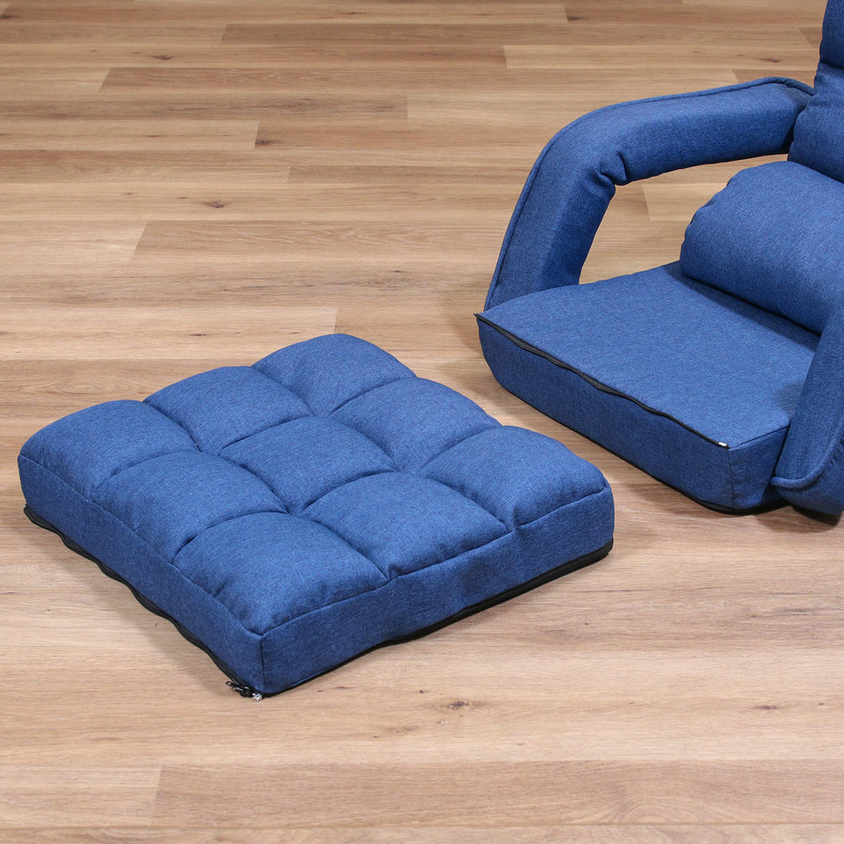 不二貿易（Fuji Boeki） 座椅子 コンパクト 折りたたみ 4way （ フロア