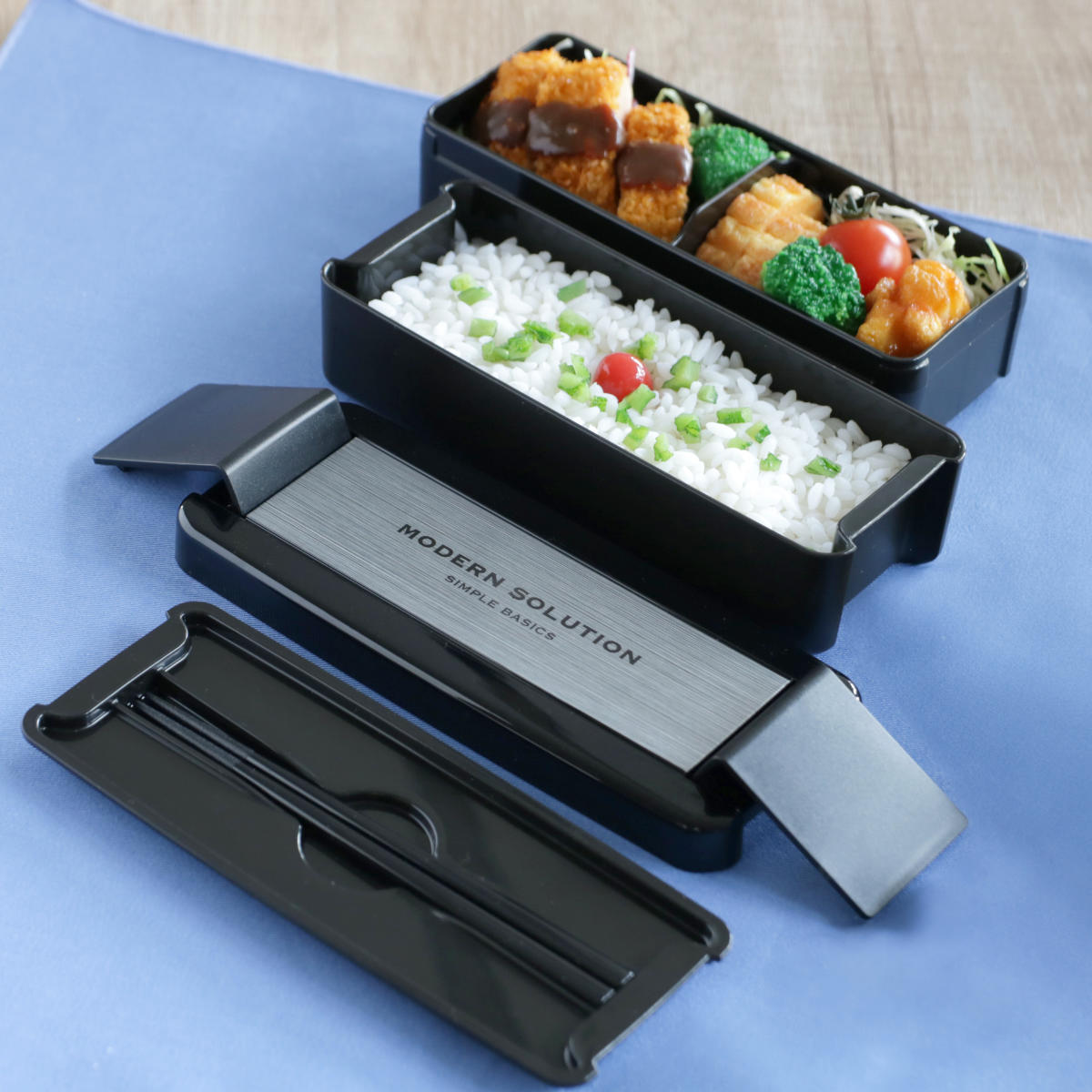 弁当箱 680ml 2段 イージーケアランチボックス （ お弁当箱 パッキン