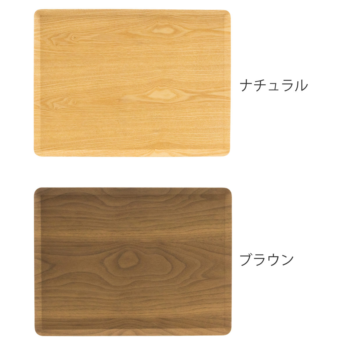 トレー 木製トレー ノンスリップ L 40×3...の詳細画像1