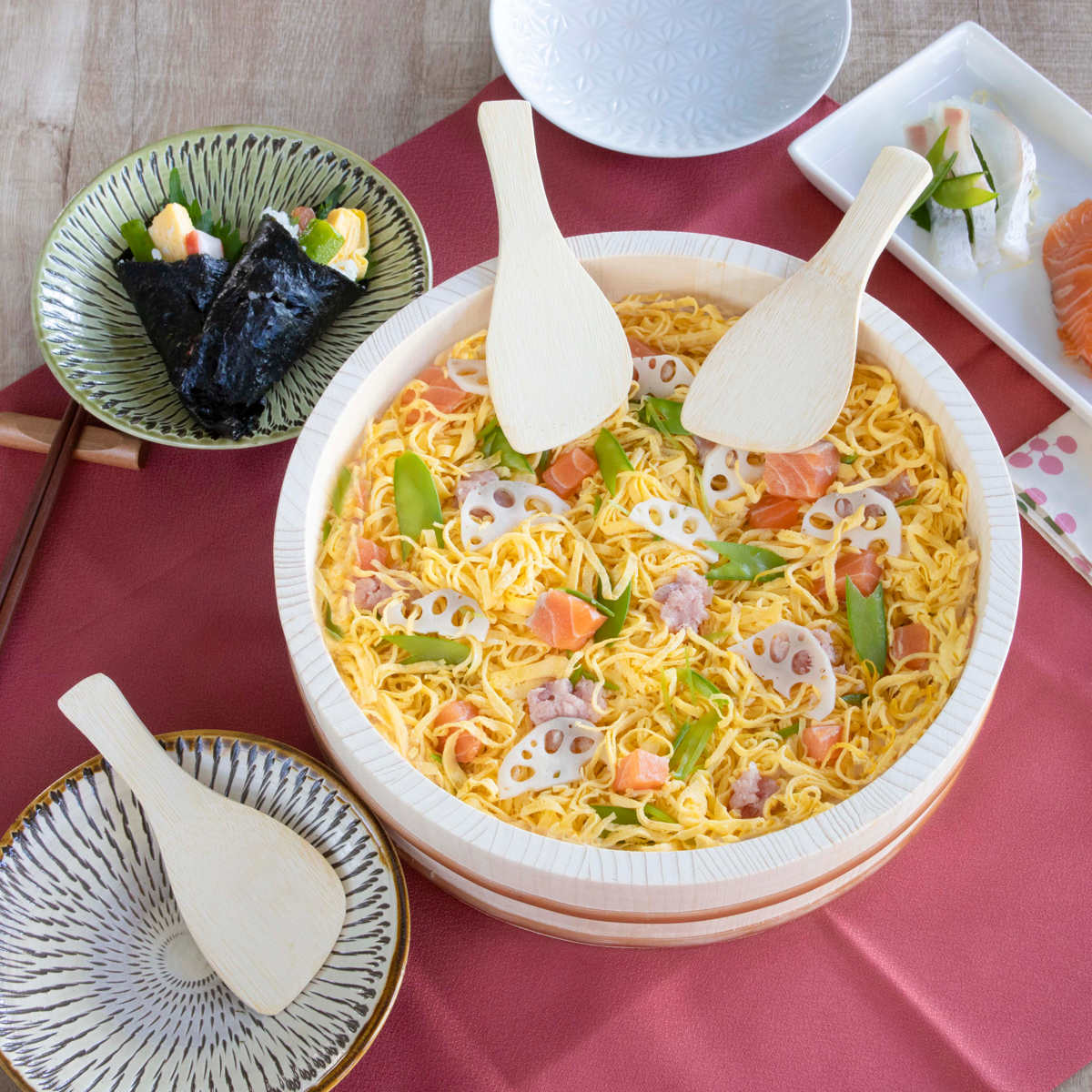 平桶溜塗 山中塗漆器 飯台 寿司桶 &しゃもじ 楽天市場】寿司桶 日本製（素材（キッチン用品）漆器）の通販