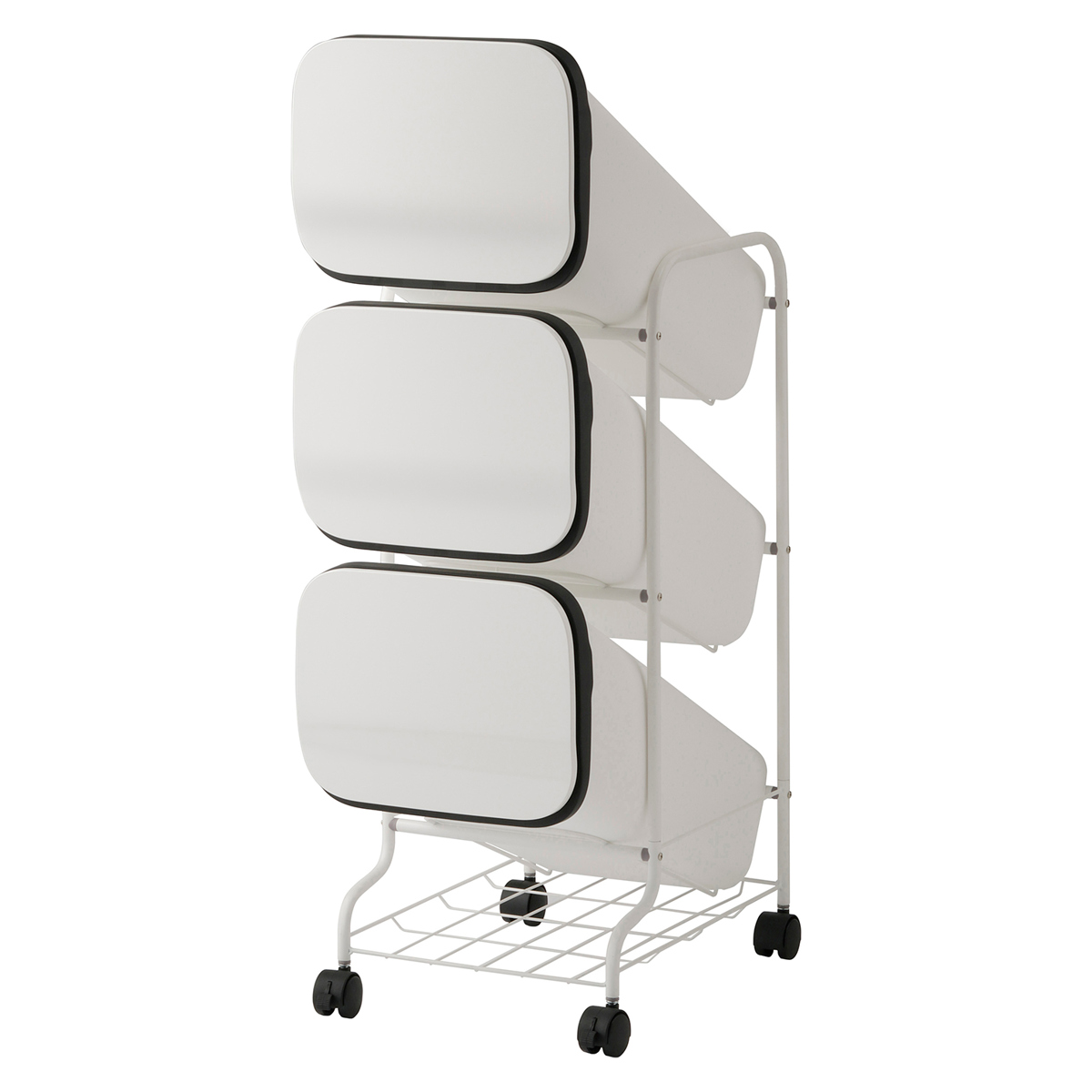 RISU（リス） ゴミ箱 3段 Nスムース スタンドダストボックス （ ごみ箱