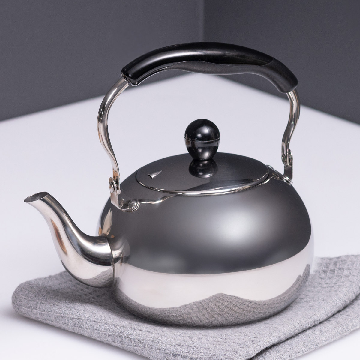 パール金属 ケトル 1.5L IH対応 月のしずく ステンレス製 （ ガス火