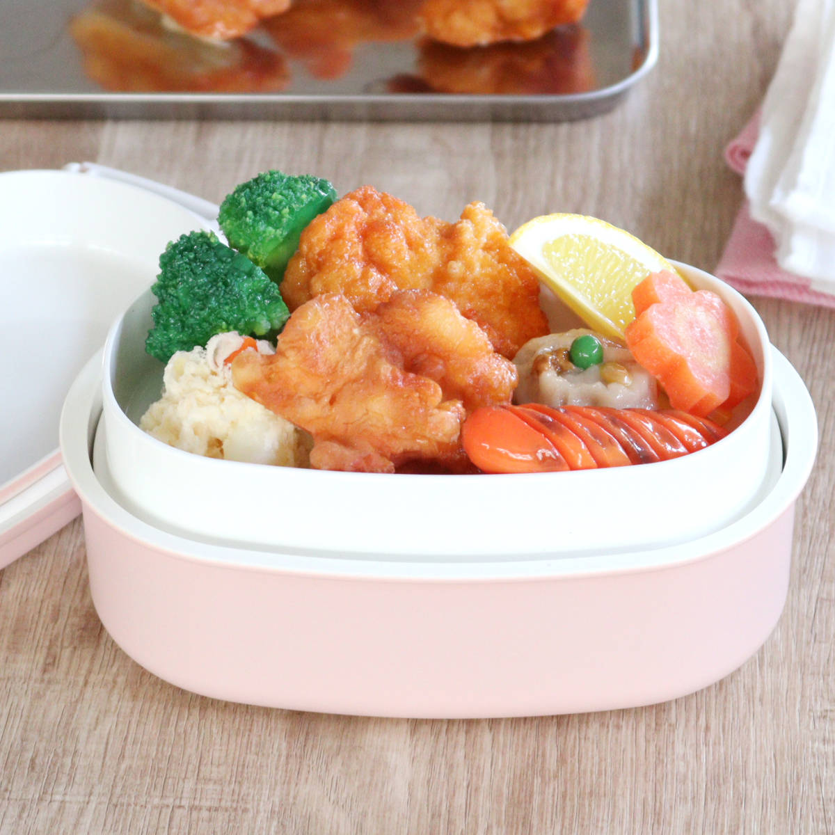 HAKOYA 弁当箱 さっと洗えるお弁当箱 プレミアム 730ml 2WAY 2段 （ お