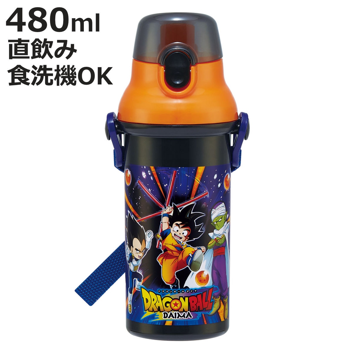 スケーター 水筒 480ml 抗菌直飲プラボトル ドラゴンボールダイマ