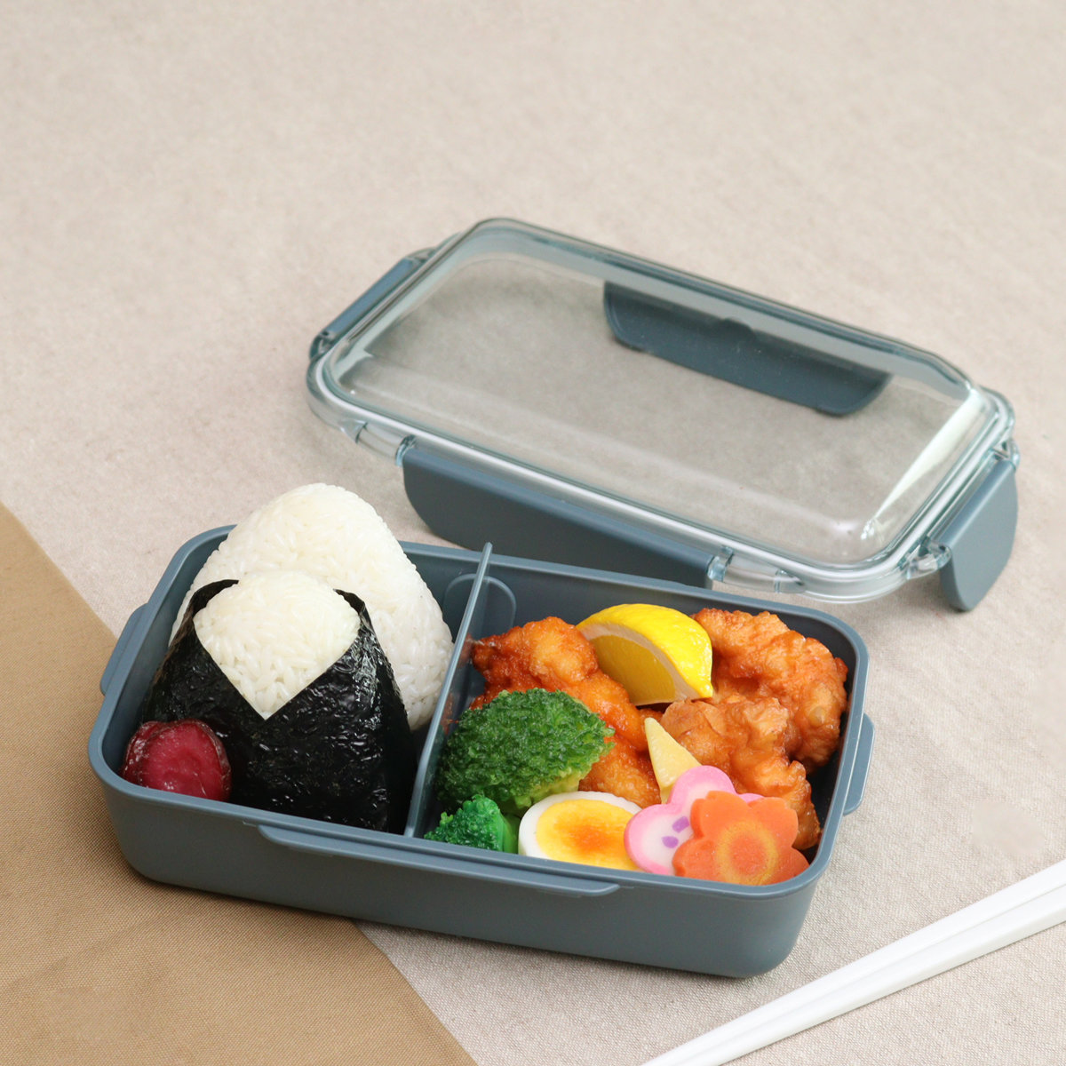 OSK（オーエスケー） 弁当箱 750ml カームカラー ランチボックス 仕切
