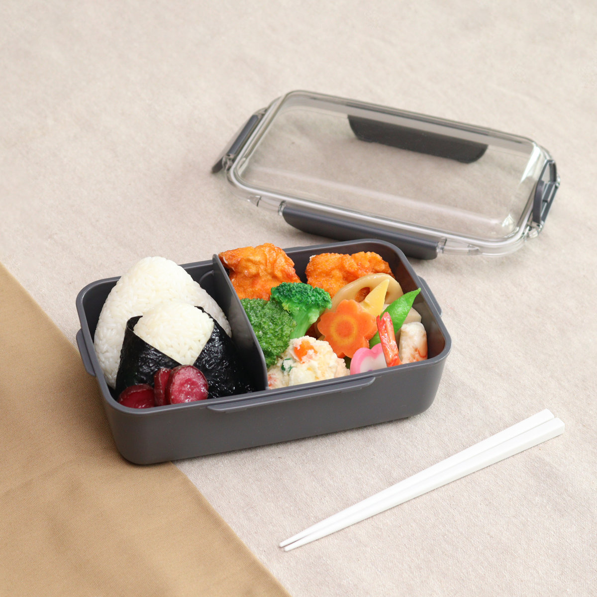 OSK（オーエスケー） 弁当箱 900ml カームカラー ランチボックス 仕切