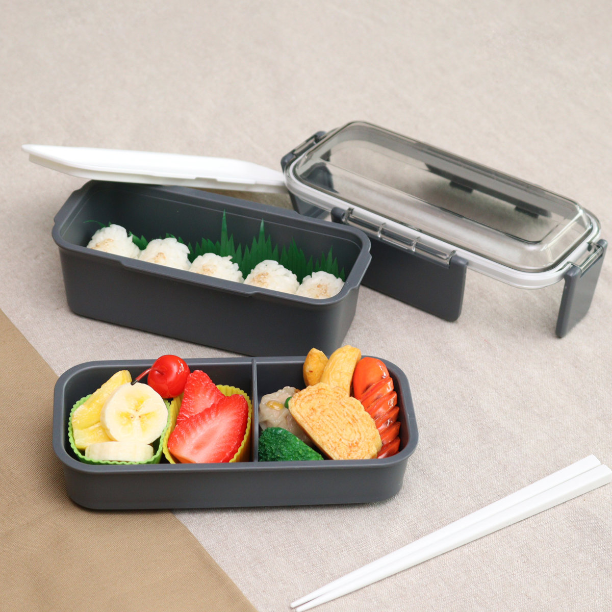 OSK（オーエスケー） 弁当箱 700ml カームカラー ランチボックス二段