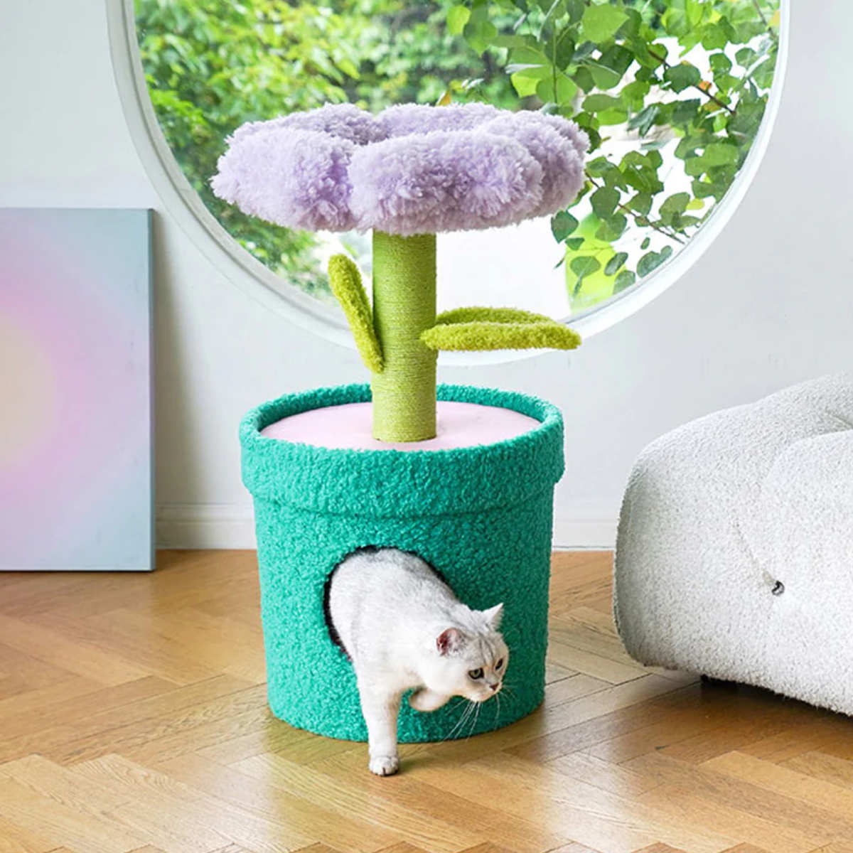 magnet キャットタワー Pot Pet House PURPLE ZEZE 猫ハウス （ 猫