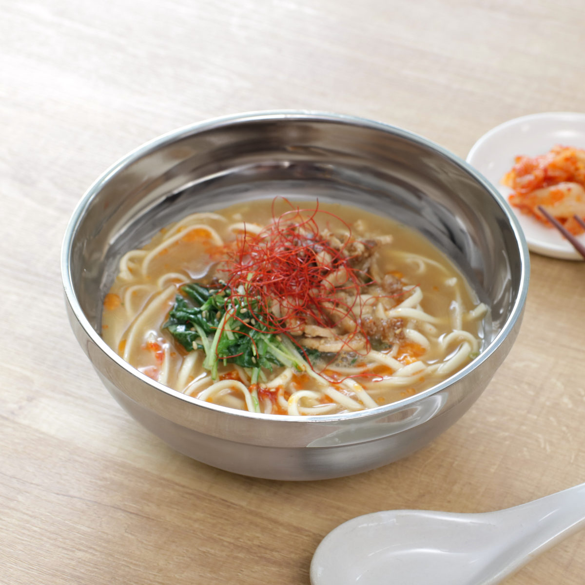 どんぶり ステンレス 深型食器 17.8cm （ 二重構造 保冷 保温 丼 丼物