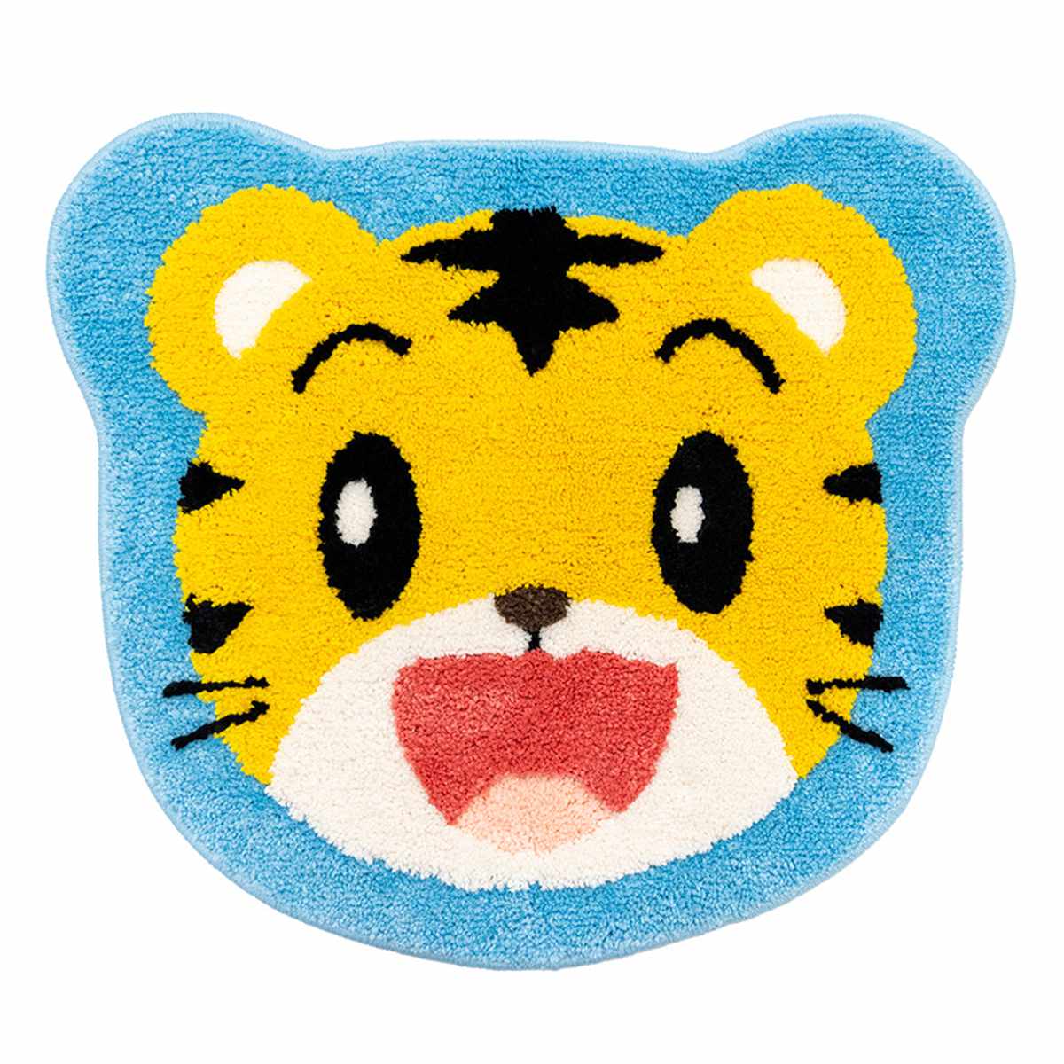 マルチマット しまじろう みみりん ダイカットマット （ マルチ マット ラグ こどもちゃれんじ ダイカット すべり止め 洗える ）