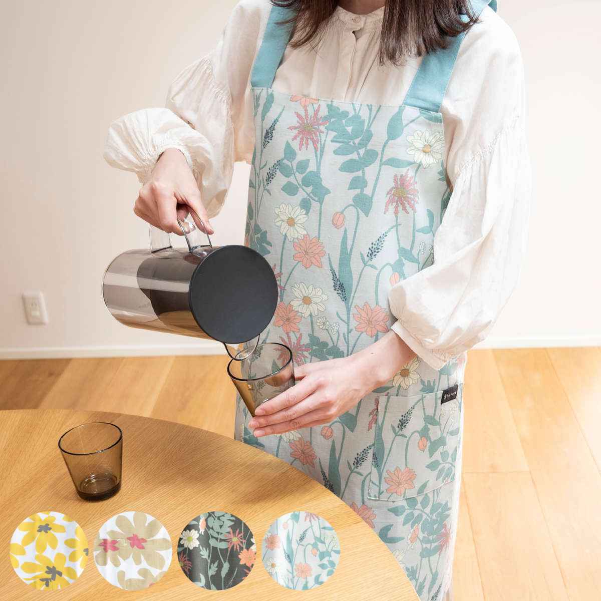 オカ エプロン ラ・エミーズ クッカ ボタニカル 井上絵美 （ LA AMYS