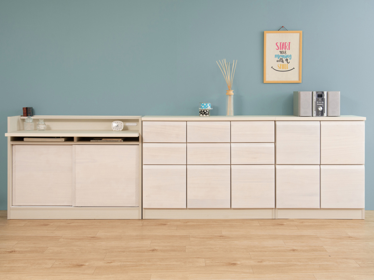 桐 キャビネット 幅72cm 扉タイプ 日本製 完成品 （ 棚 ラック 扉 収納