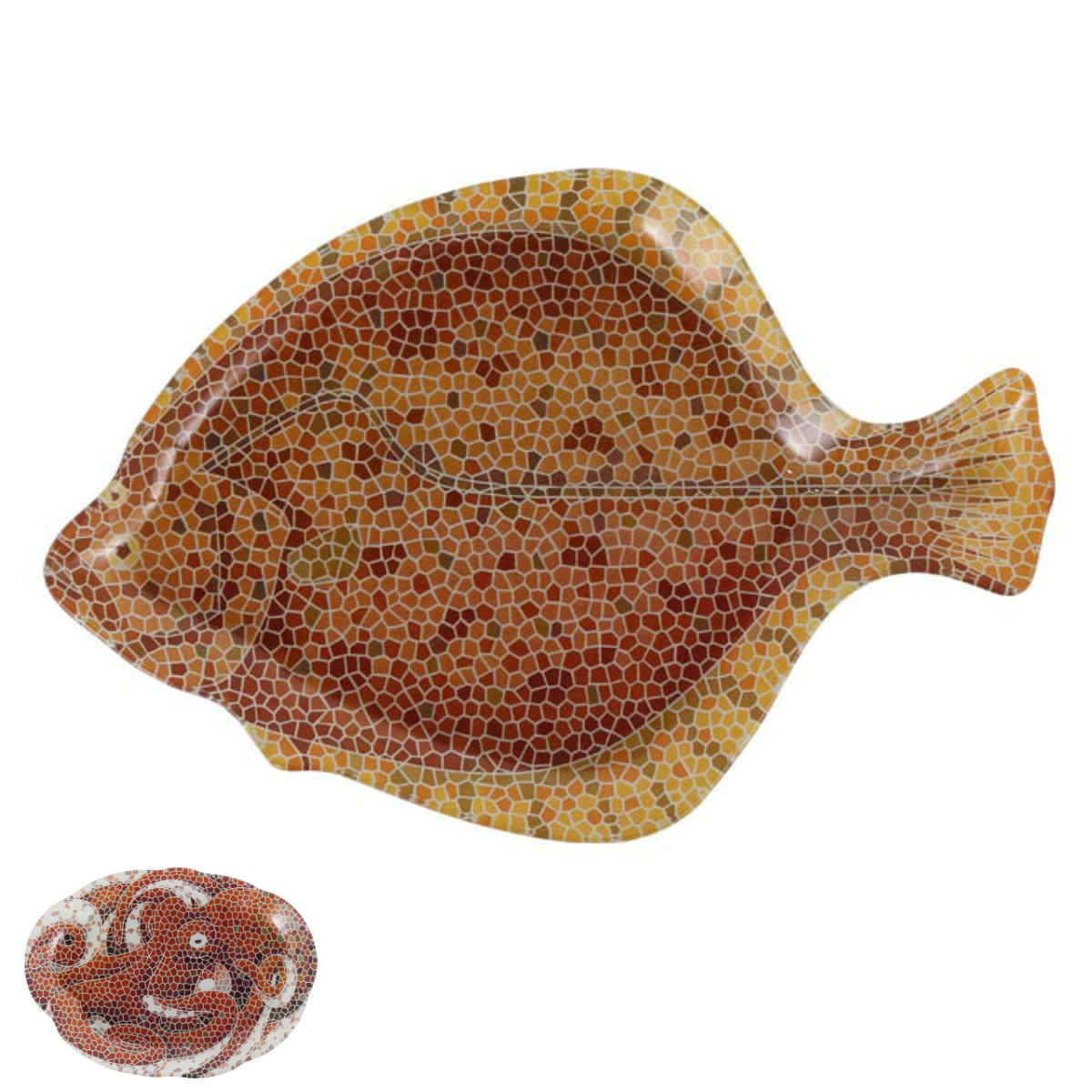 �_���g�� �v���[�g GLASS FISHERY PLATE FLOUNDER OCTOPUS �i DULTON �K���X �M ���M ������� ���킢�� ��M ���M �j