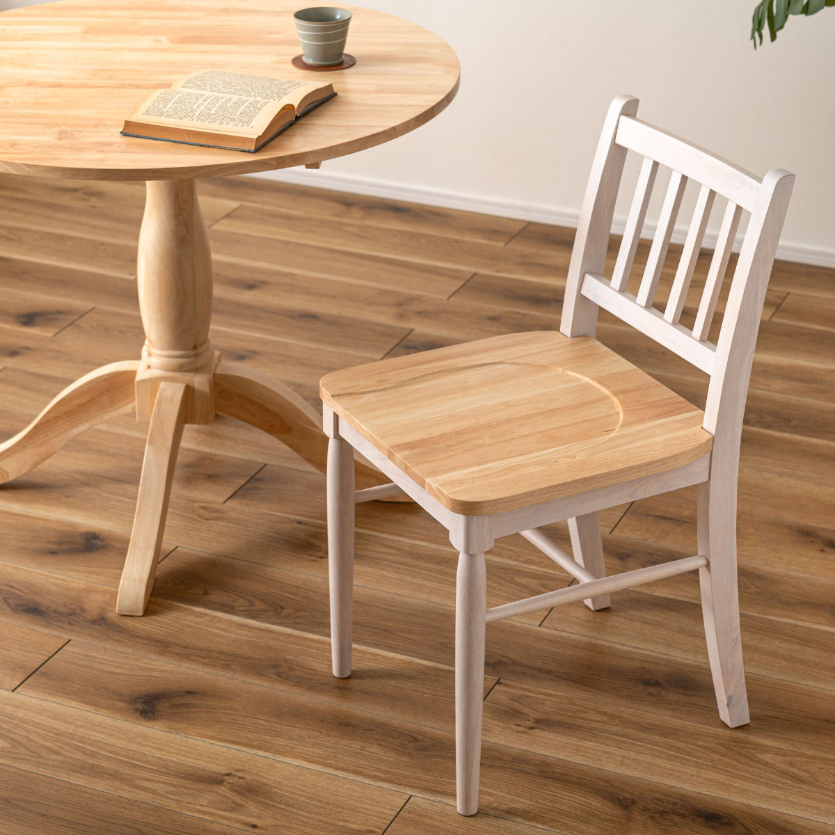 東谷 ダイニングチェア 座面高45cm フレンチカントリー風 （ 天然木