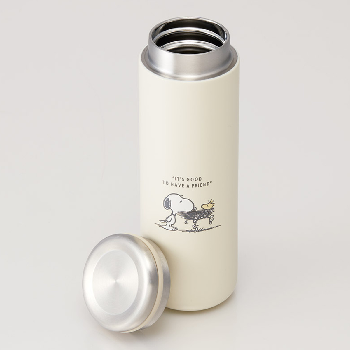 スケーター 水筒 450ml ステンレスマグボトル スヌーピー バッジ