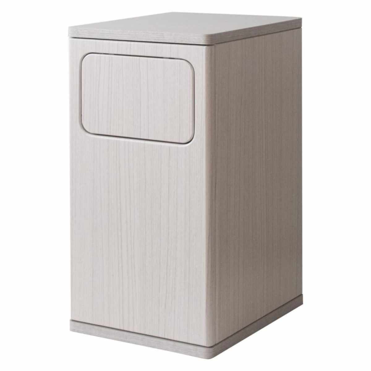 ゴミ箱 20L ウッドプッシュダストボックス Empro （ ごみ箱 エンプロー ダストボックス ごみばこ シンプル プッシュ式 天板 サイドテーブル 分別 ）_2
