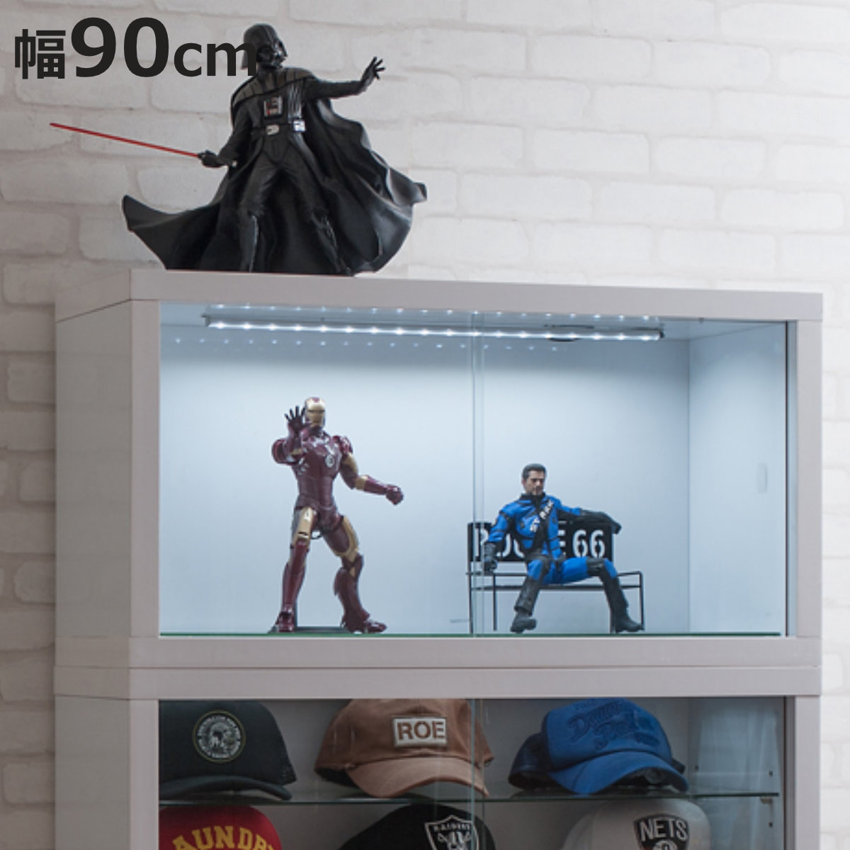 �R���N�V�����{�[�h �I�[�v���^�C�v LED���C�g�t�� ��90cm ���L��d�グ �i recta �R���N�V�������b�N �f�B�X�v���C �Ɩ� ���[ �I ���o�� ������ �j