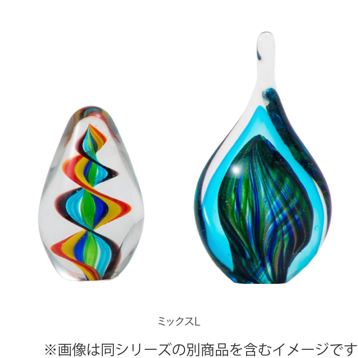 藤栄 ガラスインテリアオブジェ（Glass interior objects） ミックス L