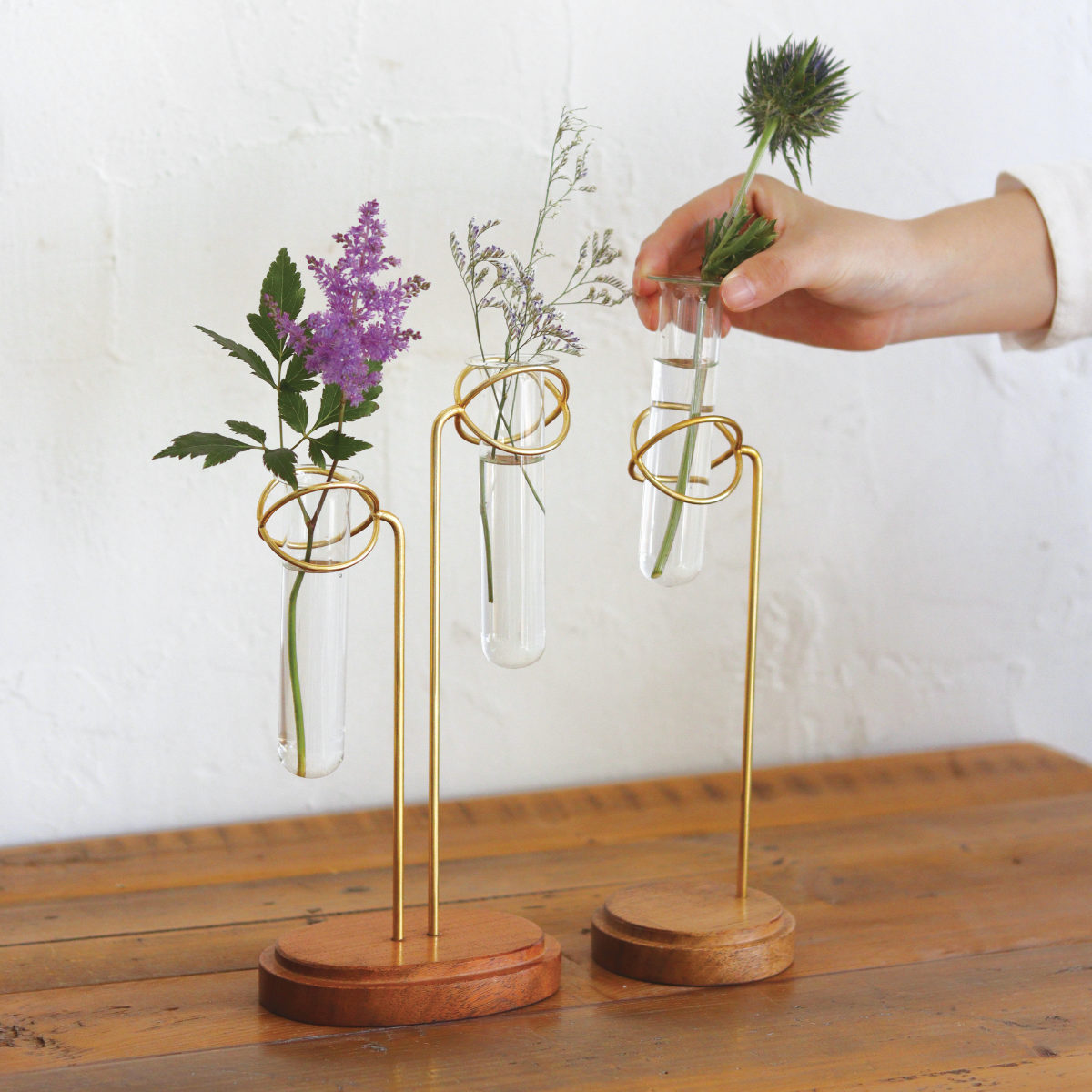花瓶 アルテン スタンドフラワーベース2連 （ フラワーベース 花びん