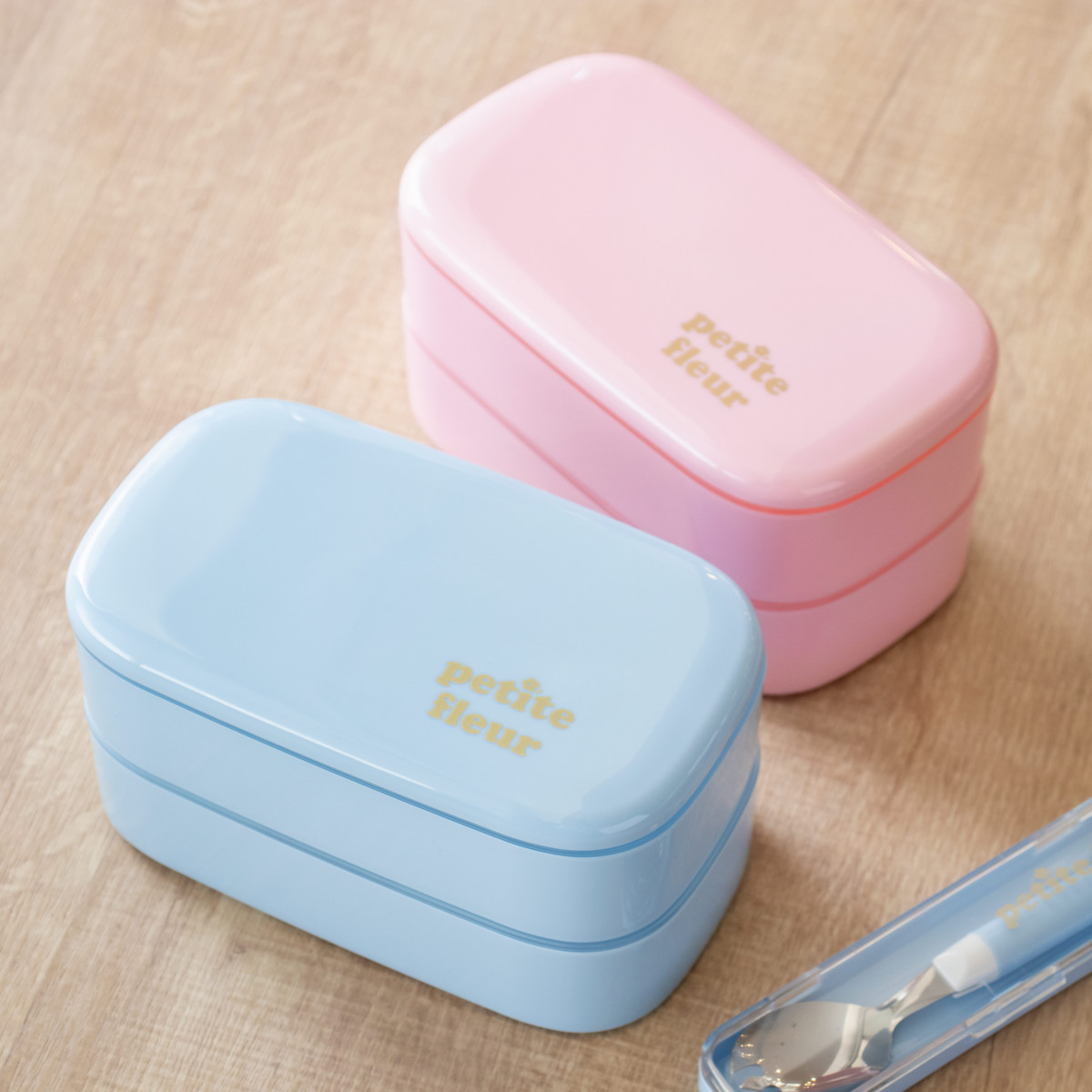 弁当箱 800ml プチフルール メンズオーバル 2段 ランチボックス （ お