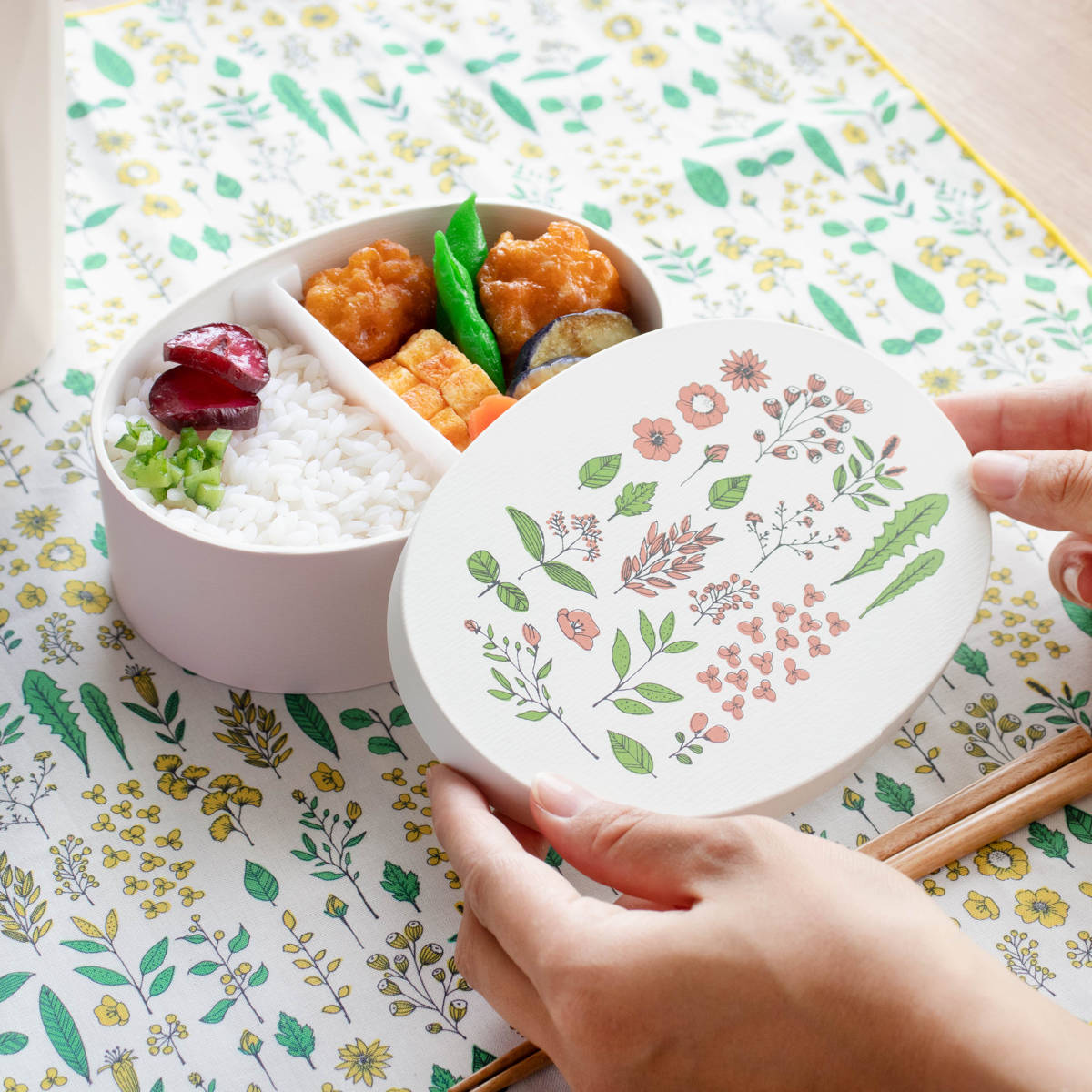 弁当箱 500ml Hill＆Fields わっぱランチボックス （ ランチボックス