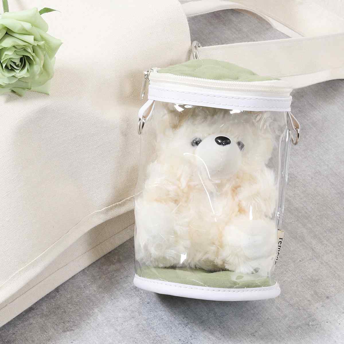 不二貿易（Fuji Boeki） 推し活 バッグ ぬいぐるみ クリアバッグ