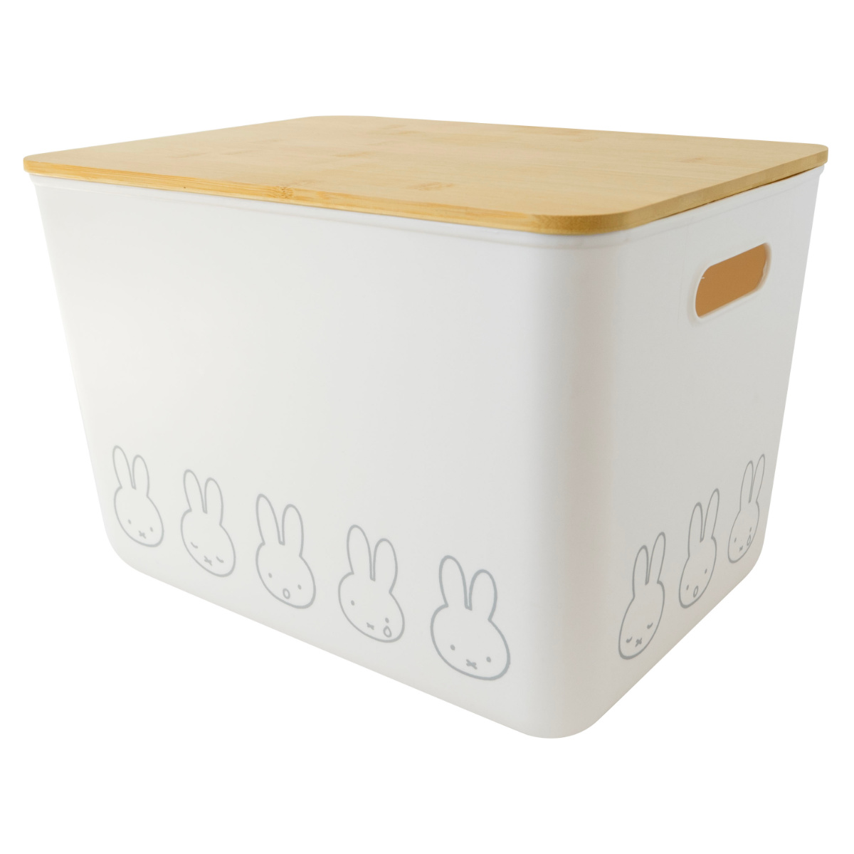 未使用　蓋付木箱20セット　食品用・収納用　多用途に オカトー 収納ボックス miffy バンブー ふた付き収納ケース LL 幅36