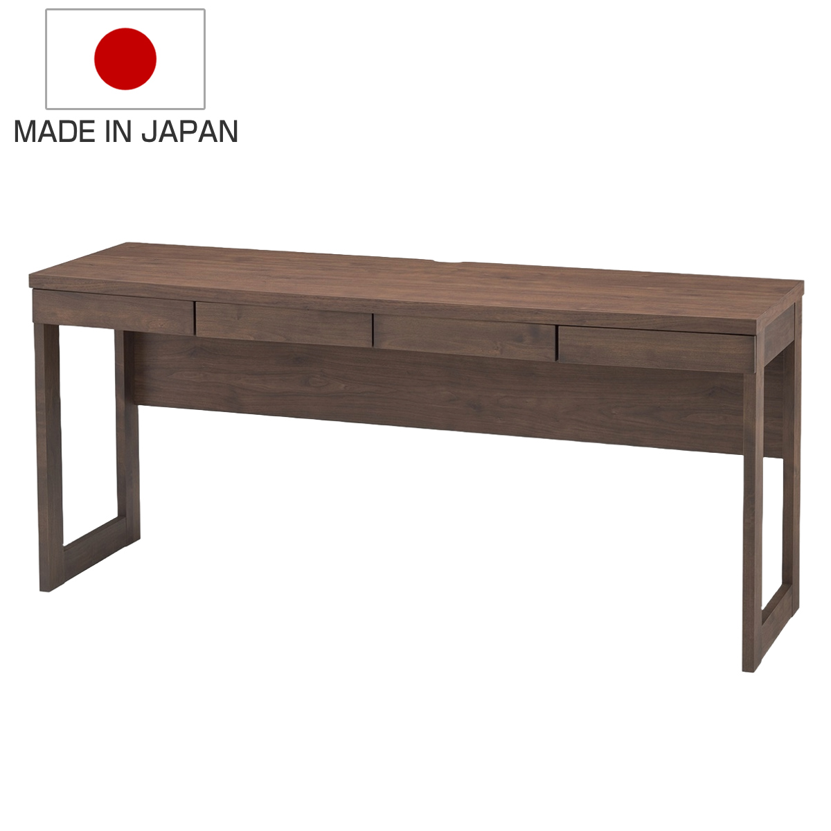 堀田木工所 ワークデスク シンプル 幅160.4cm 高さ71cm 引出し付